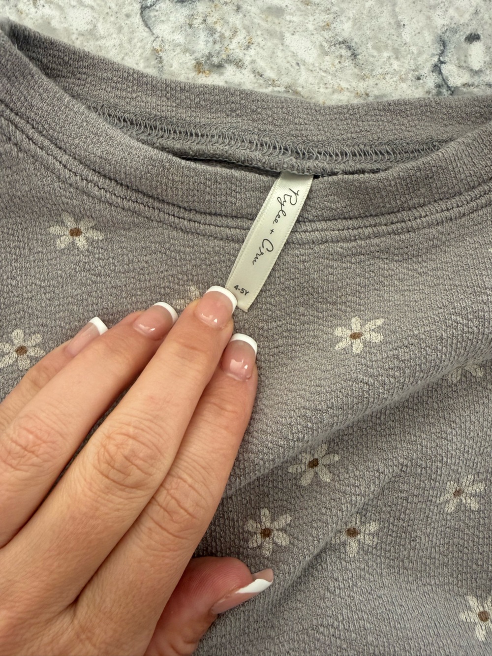 Rylee + Cru Taupe Floral Kids Matching Set